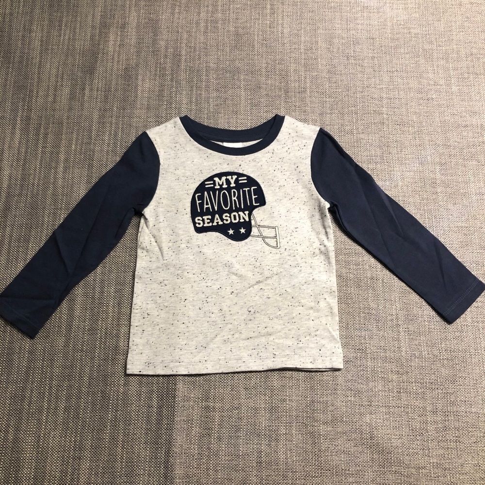 18 mo Boys baby Football Top Shirt Tee Long Sleeve New NFL Sports